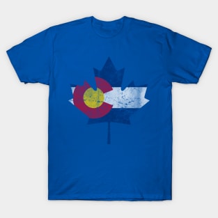 Colorado Canadian Maple Leaf Flag Canada T-Shirt